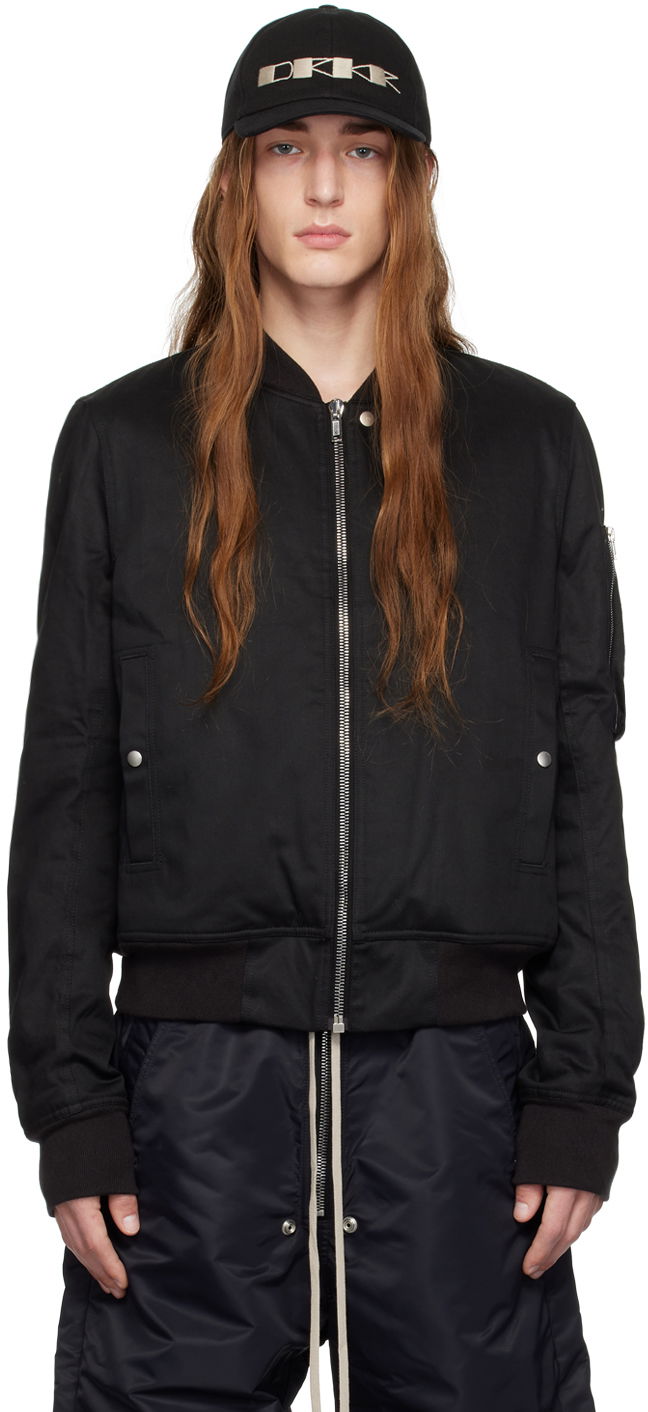 Bomber jakna Rick Owens DRKSHDW Stand Collar Bomber Jacket Črna | DU02C5771 TW, 0