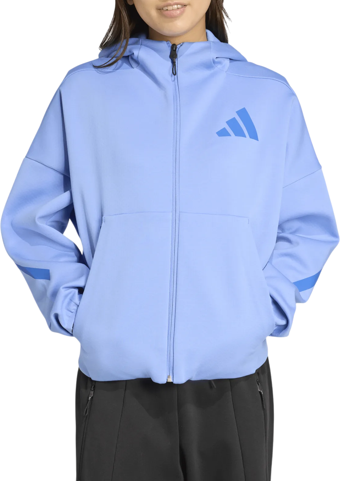Pulover adidas Performance Sportswear Z.N.E. Full-Zip Hoodie Modra | jw5319, 0