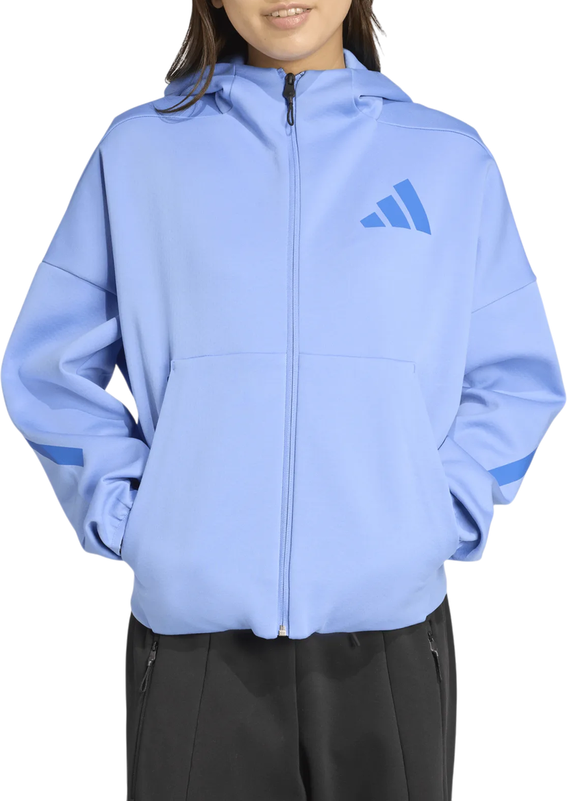 Pulover adidas Performance Sportswear Z.N.E. Full-Zip Hoodie Modra | jw5319