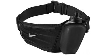 Torbice za okoli pasu Nike Nike Hydration Running Belt with 354 ml Bottle Črna | 9038270-082, 1