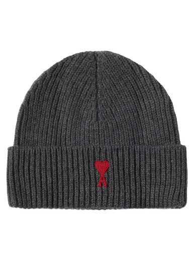 Beanie AMI Paris A Heart Logo Beanie Siva | BFUHA106-018-084