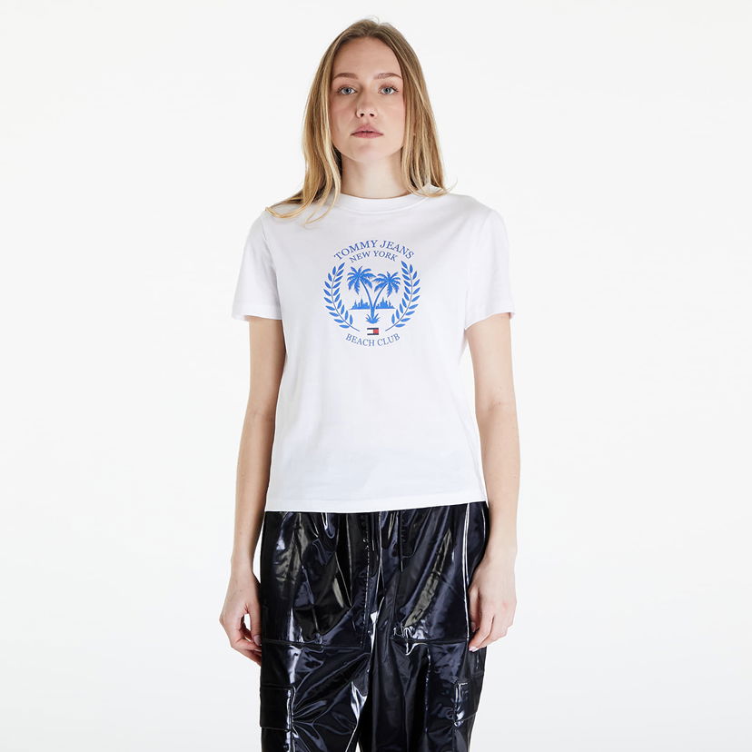 Majica Tommy Hilfiger Prep Luxe Tee White Bela | DW0DW17835 YBR