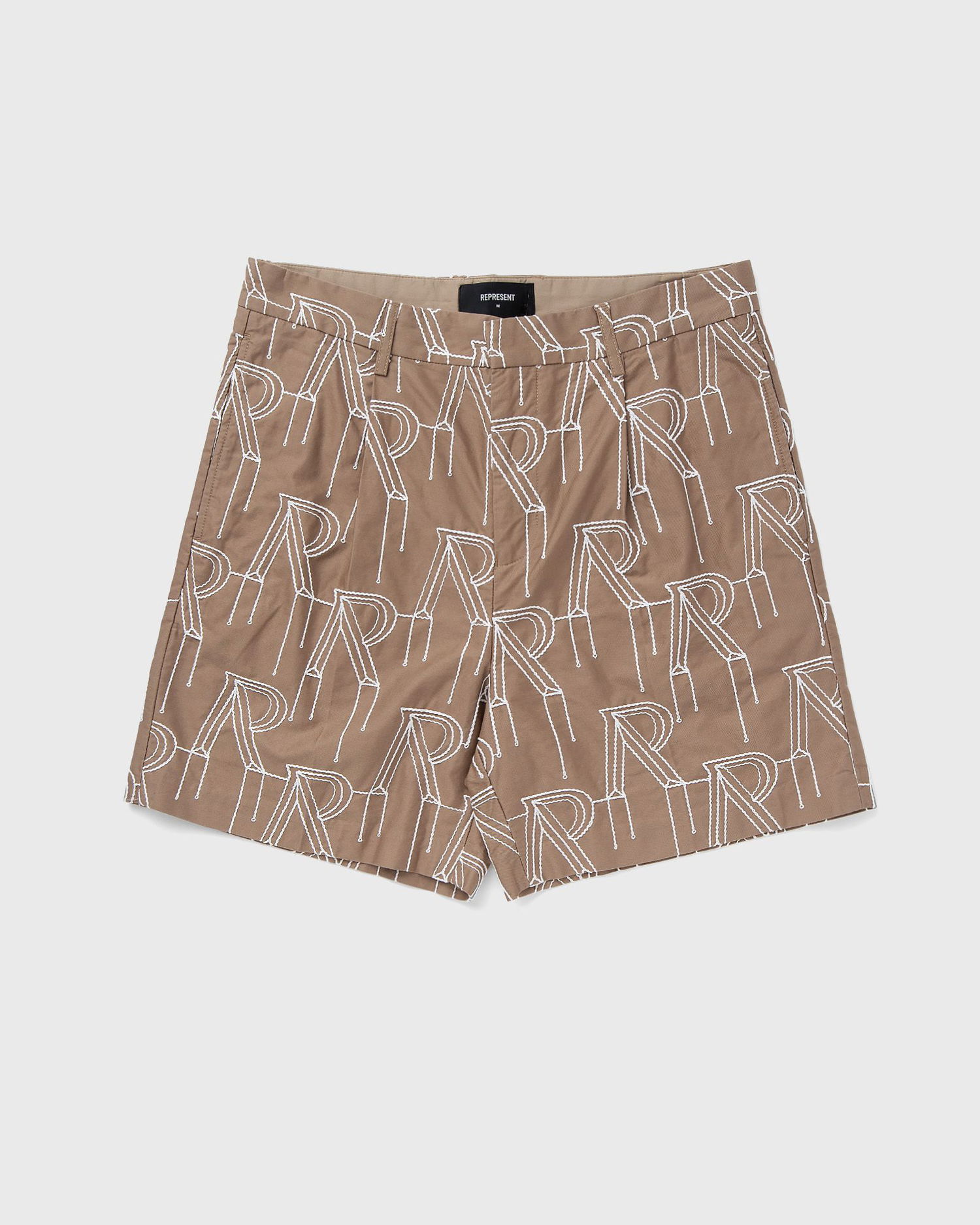Kratke hlače Represent Clo Represent EMBRODIERED INITIAL TAILORED SHORT men Casual Shorts beige in size: Rjava | MLM717-431, 0