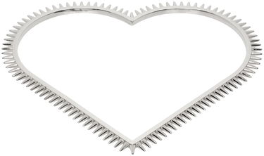 Zapestnica We11done We11done Spike Heart Arm Cuff Kovinski | WD-AJ1-23-533-U-SV, 0
