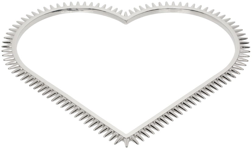 Zapestnica We11done We11done Spike Heart Arm Cuff Kovinski | WD-AJ1-23-533-U-SV