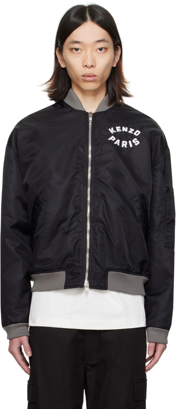 Bomber jakna KENZO Paris Lucky Tiger Bomber Jacket Črna | FE55BL1279OC