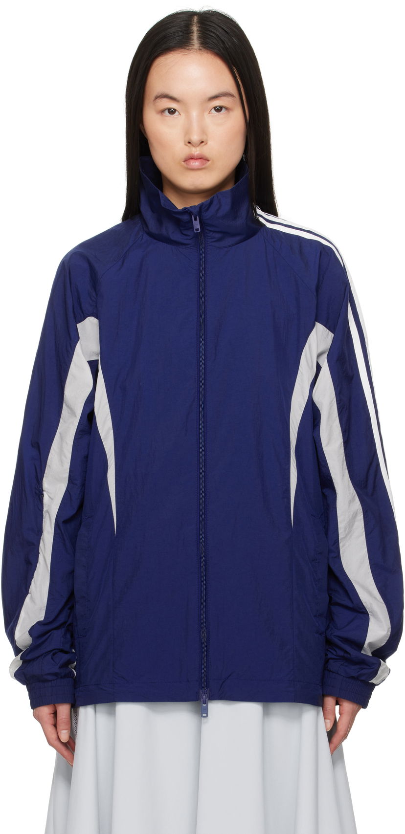 Vetrovka Y-3 Y-3 3-Stripes Nylon Shell Jacket Mornarica | JM7788