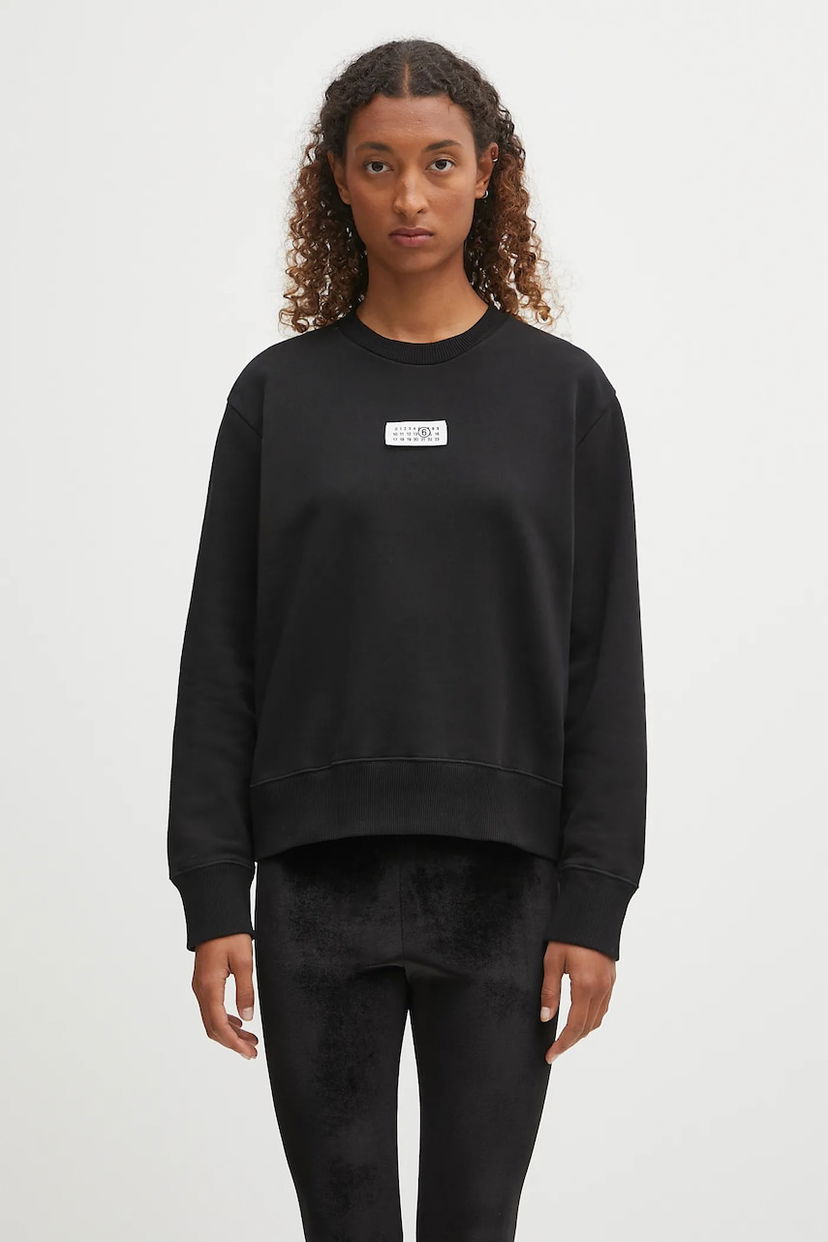 Pulover Maison Margiela MM6 Maison Margiela Crewneck Sweatshirt Črna | S52GU0247.M25025.900