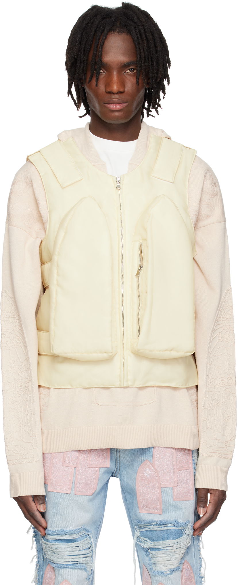 Telovnik Who Decides War Who Decides War Organza Bullet Point Vest Rumena | 1131370022SS25