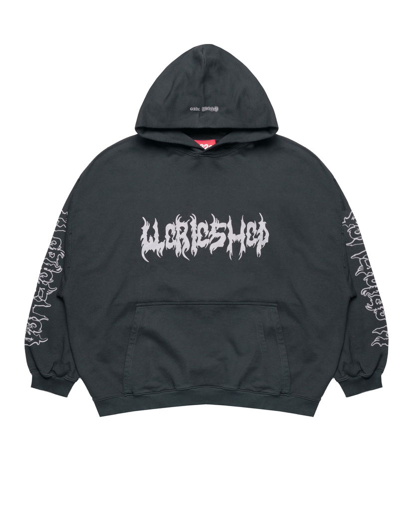 Pulover 032C Oversized Hoodie "Faithless" Črna | S25-URC-0631-050