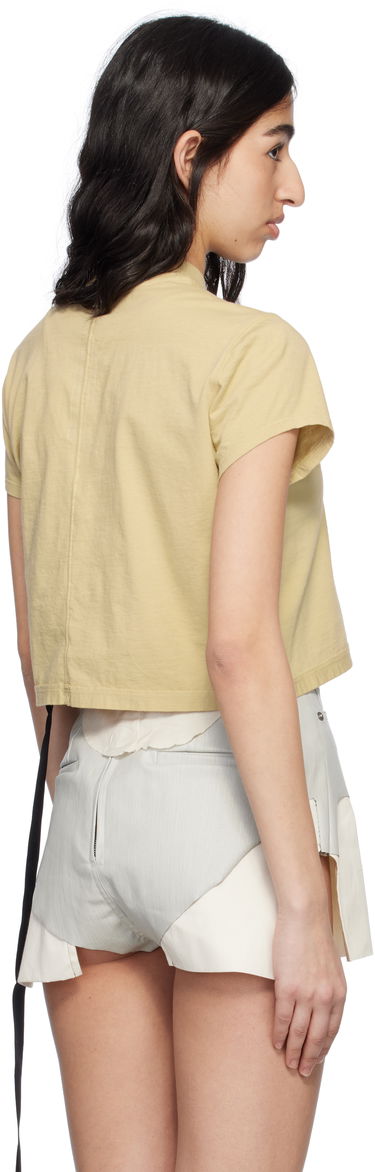 Krop-top Rick Owens Rick Owens DRKSHDW Hollywood Cropped Level Tee Rumena | DS01E3207 RN, 2