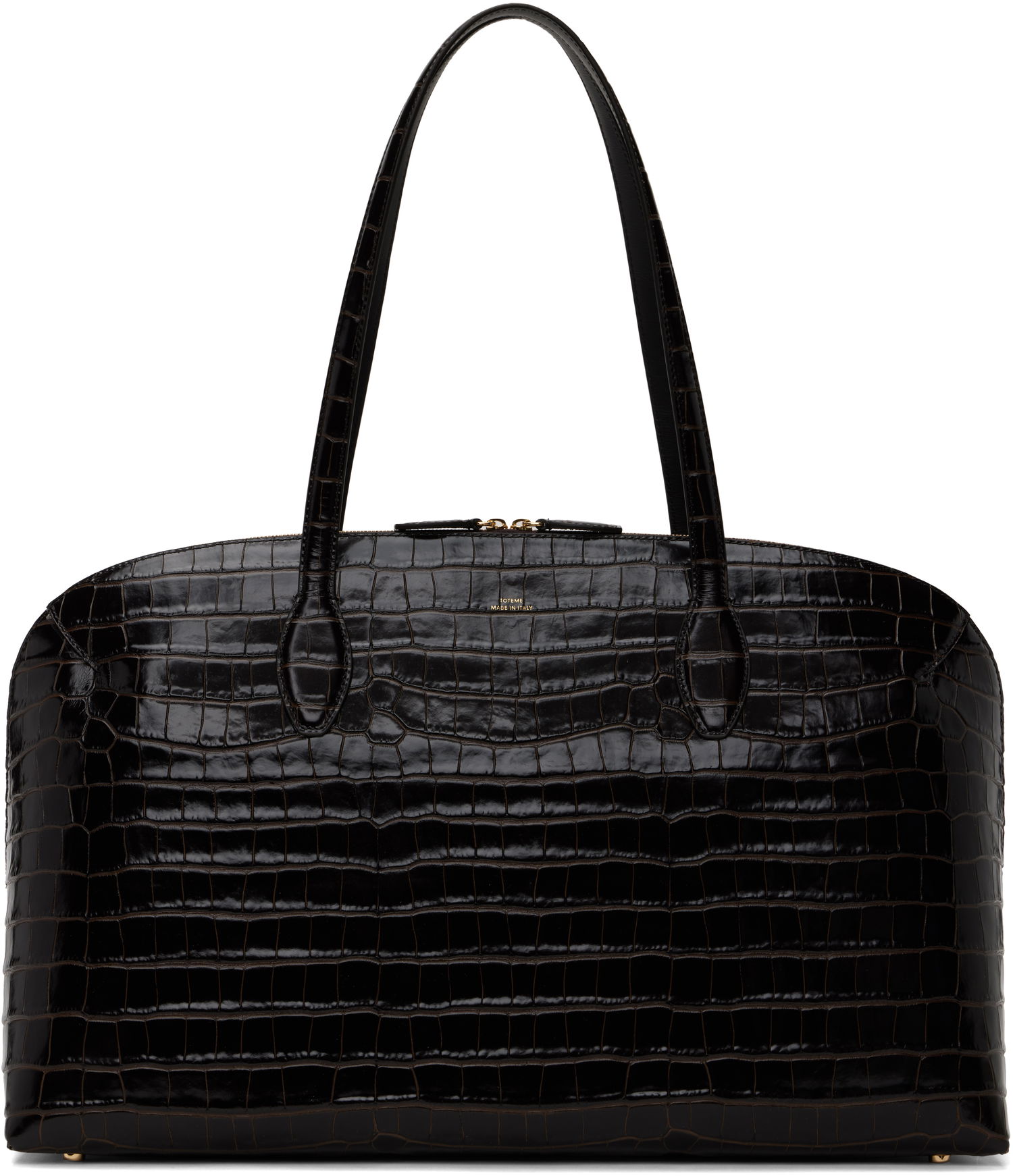 Tote bag TOTEME Totême Croco-Embossed Day Tote Črna | 252-WAL0082-LE0076, 0