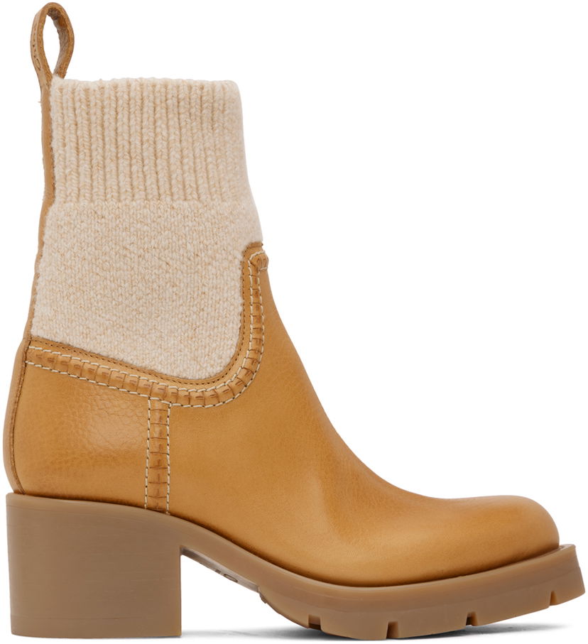 Superge in čevlji CHLOÉ Chloé Neva Sock Boots Rumena | CHC22W710AT