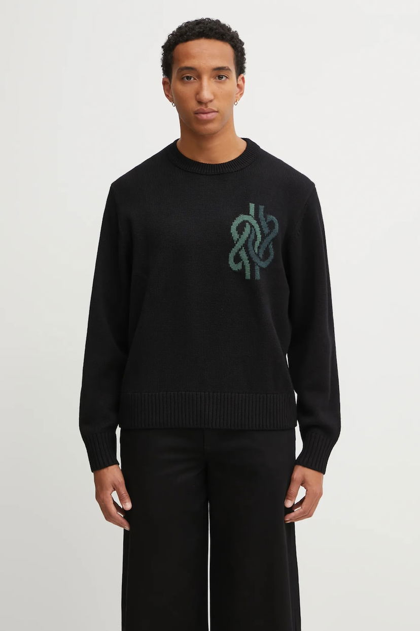 Pleteni pulover Filling Pieces Filling Pieces Knit Sweater Knot Črna | 422575500265