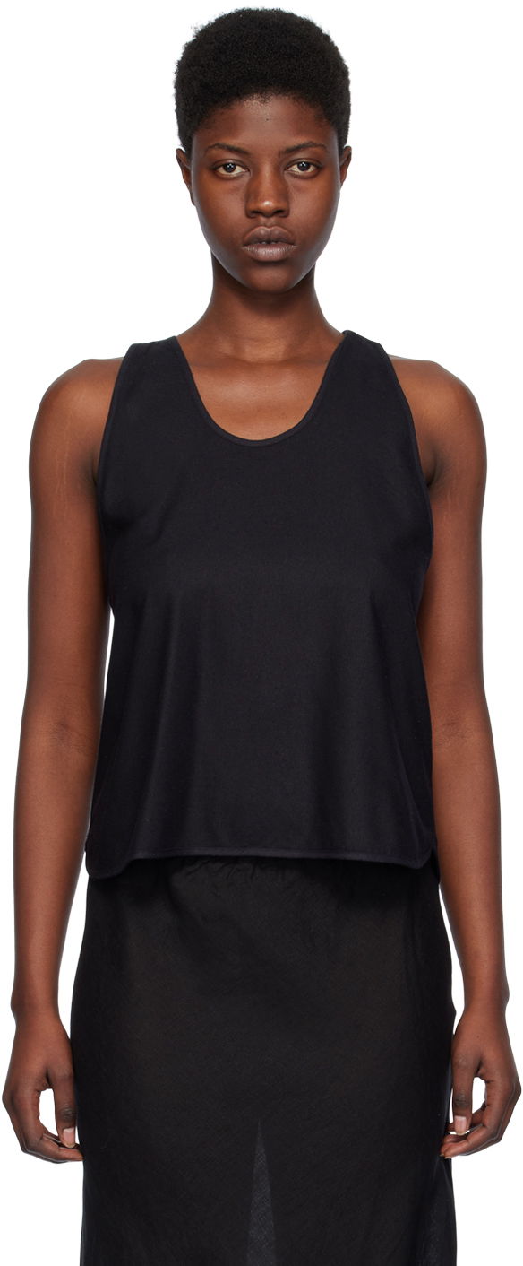 Majica brez rokavov Baserange Apron Tank Top Črna | TOAP-WS-000