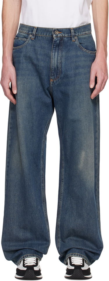 Kavbojke Dolce & Gabbana Dolce&Gabbana Over Jeans Modra | GWVNXDG8KY5, 0
