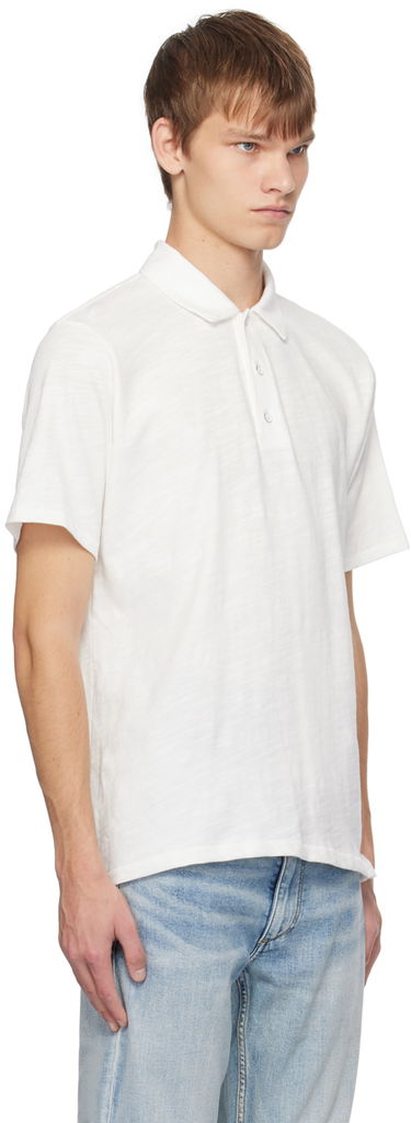 Polo majica rag & bone Flame Polo Bela | MBC23FT012CA12, 1