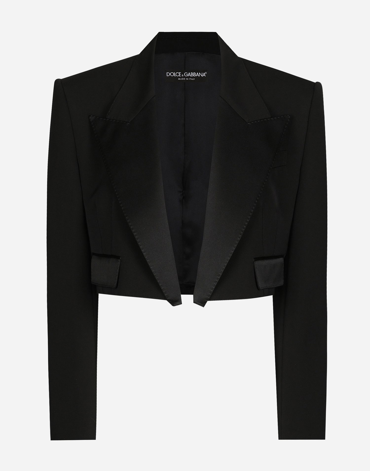 Jakna Dolce & Gabbana Gabardine Tuxedo Jacket Črna | F299RTFU21EN0000, 0