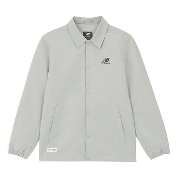 Vetrovka New Balance Lifestyle Coach Jacket Siva | 5AD38111-GR