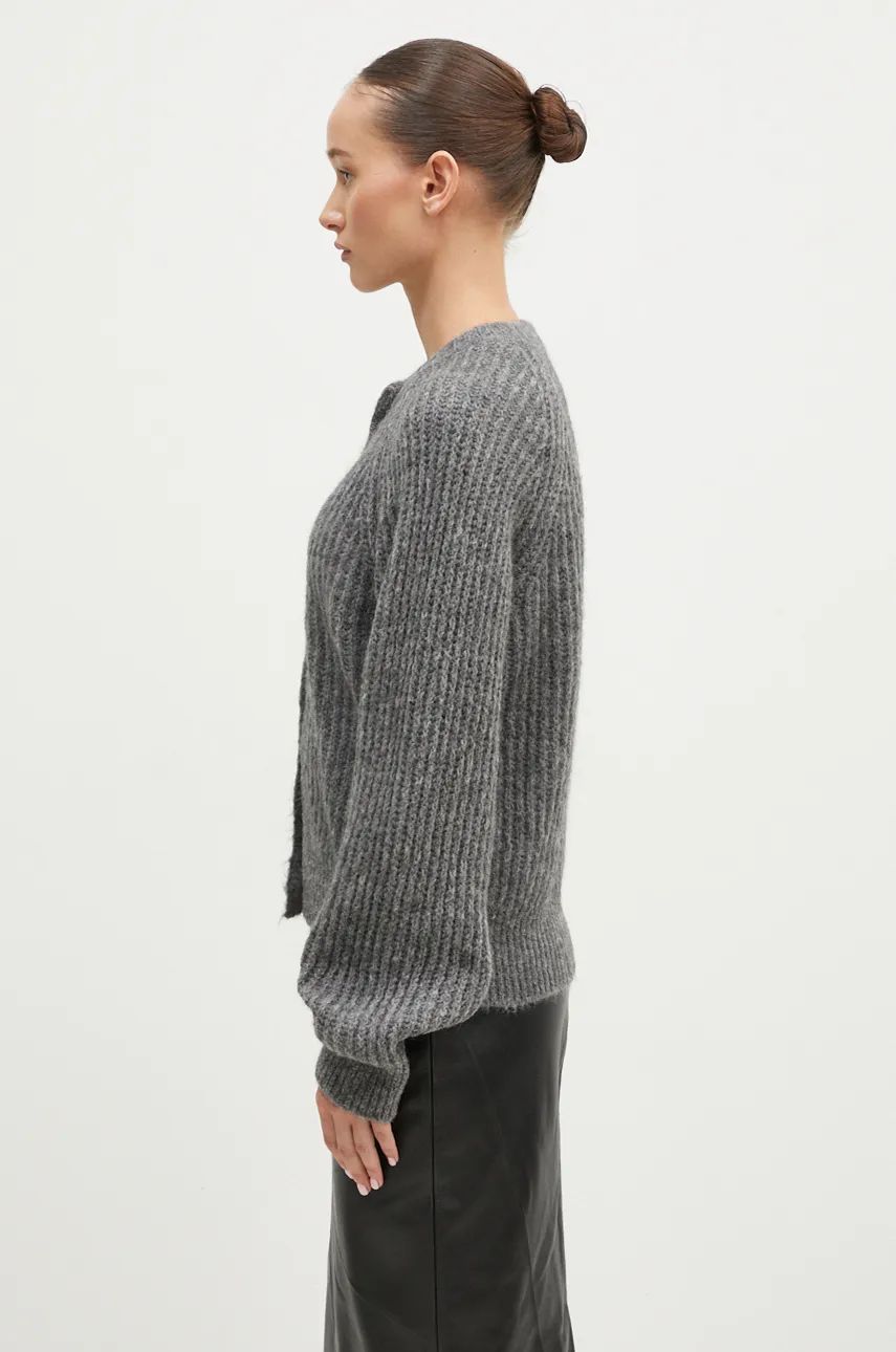 Pleteni pulover Samsoe Samsoe Crewneck Sweater Siva | F24300040, 1