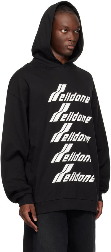 Pulover We11done Printed Hoodie Črna | WD-TH3-22-729-U-BK, 1