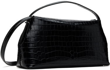 Torbica TOTEME Toteme T-Lock Croco Top Handle Bag Črna | 243-WAL961-LE0076, 2