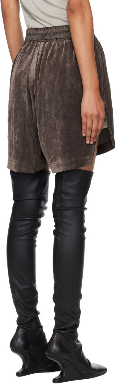 Kratke hlače Rick Owens Rick Owens Velvet Boxer Shorts Rjava | RP02E4380 V, 2