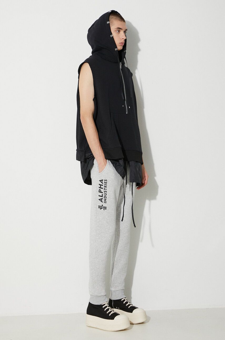 Trenirka Alpha Industries Sweatpants With Print Siva | 116368.17, 1