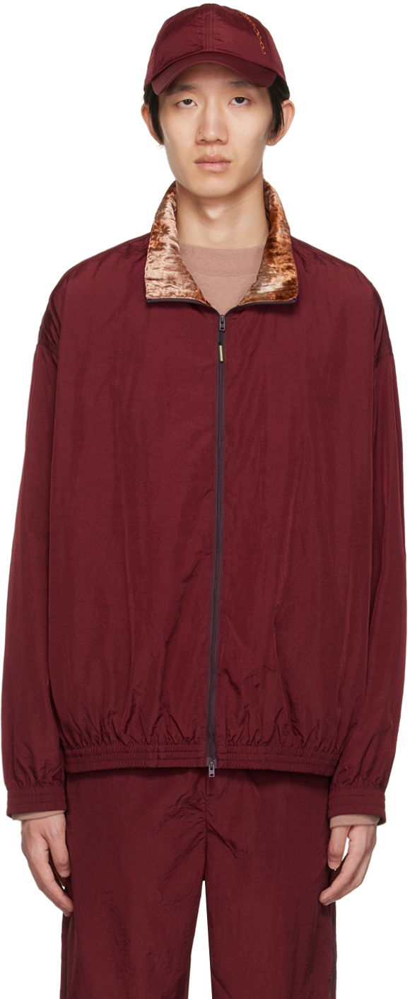 Jakna Acne Studios Zippered Jacket Bordo | B90648-, 0