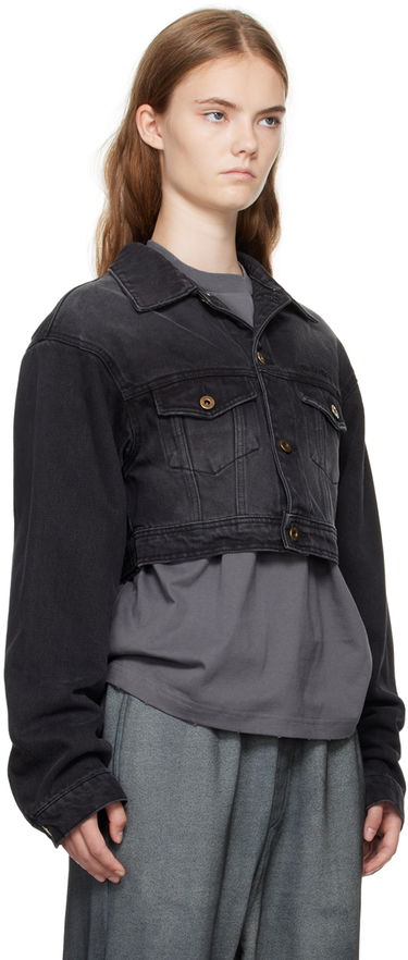 Jakna We11done We11done Cropped Denim Jacket Črna | WD-DJ2-24-337-W-BK, 1