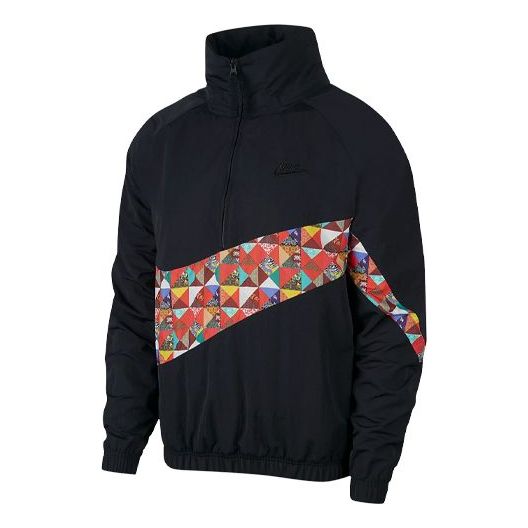 Pulover Nike Big Swoosh Logo Woven Jacket Črna | CI7690-010