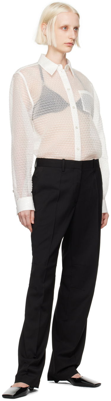 Srajce Helmut Lang Bubblewrap Button-Down Shirt Bela | O06HW506, 3