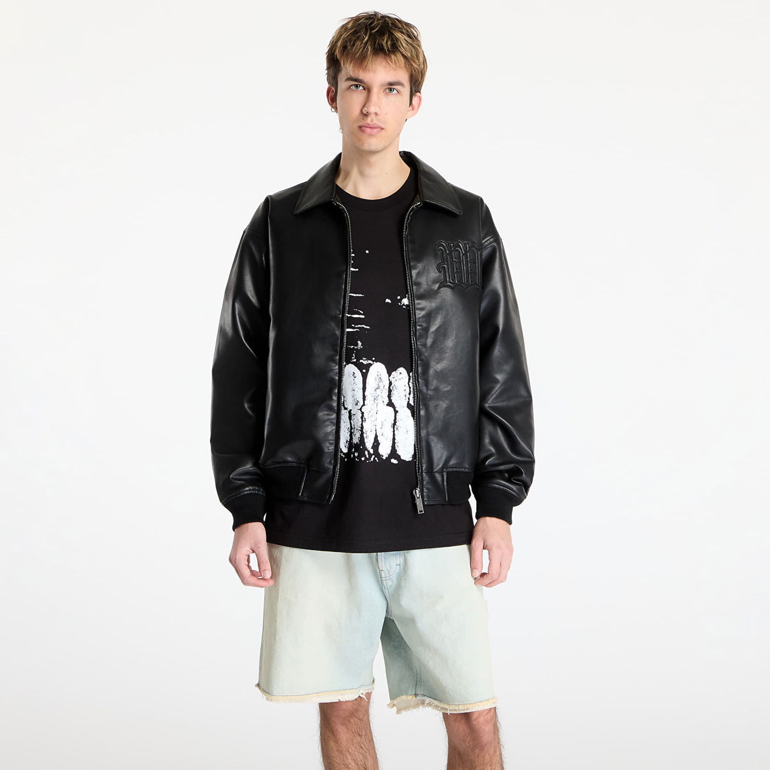 Bomber jakna Wasted Paris Wasted Paris Kingdom Curve Varsity Jacket Črna | WP_000272, 0