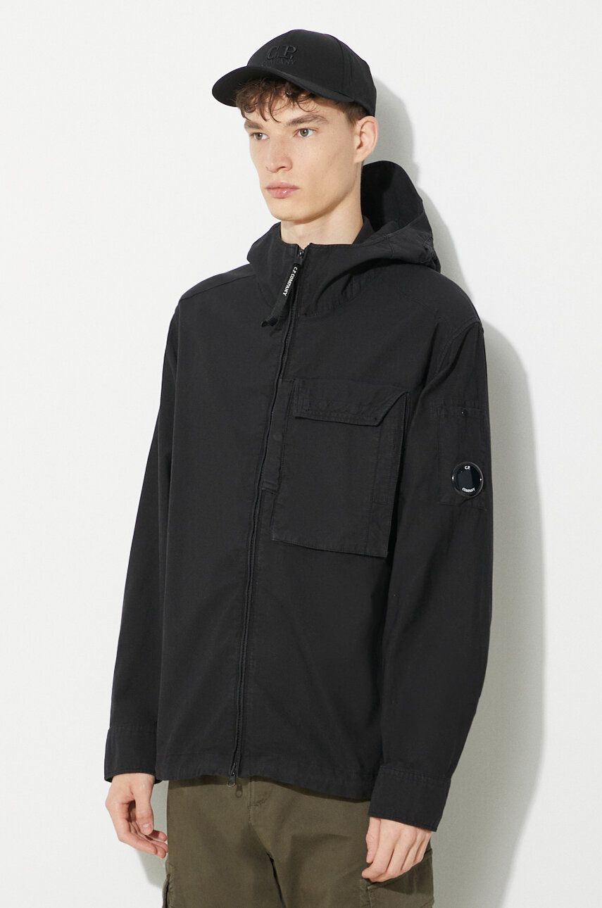 Vetrovka C.P. Company Ottoman Hooded Jacket Črna | 16CMSH156A006406O, 0