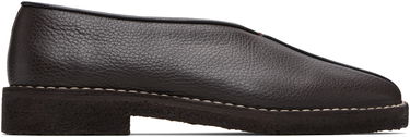 Superge in čevlji LEMAIRE Piped Crepe Slipper Loafers Rjava | FO0248 LL205, 0