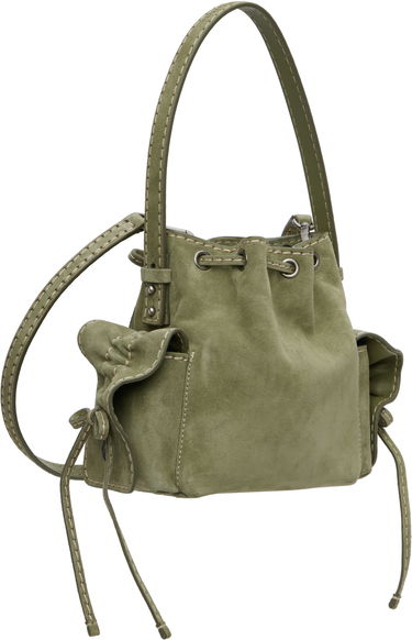 Torbica Acne Studios Acne Studios Multipocket Mini Bucket Bag Zelena | A10458-, 2