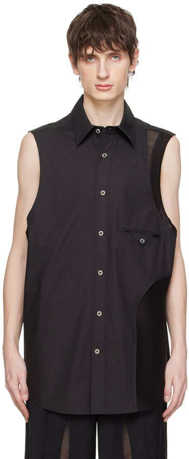 Srajce Feng Chen Wang Feng Chen Wang Sleeveless Shirt Črna | FUS17SR08, 0
