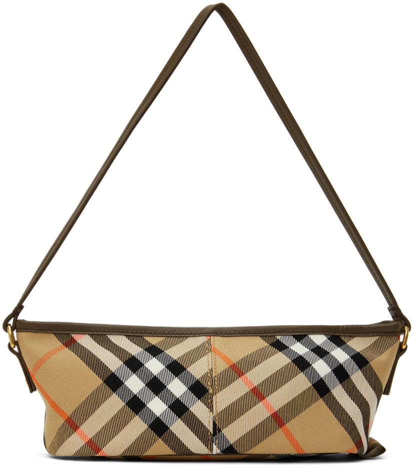 Oblačila Burberry Beige Check Mini Bag Bež | 8095296