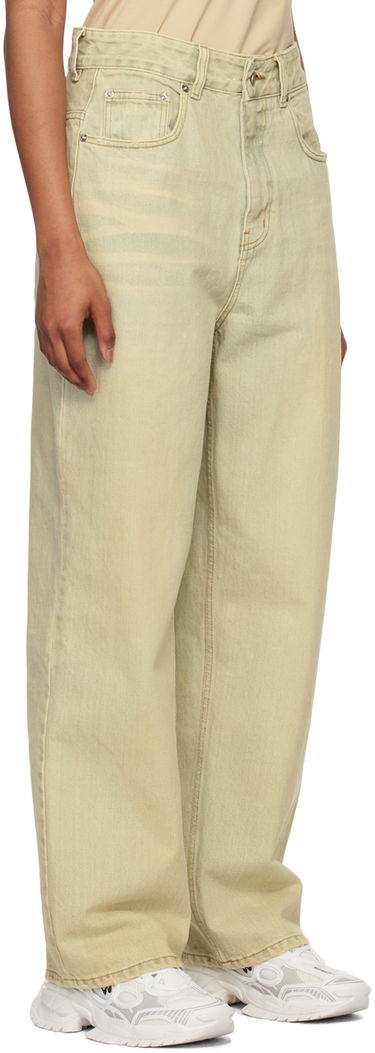 Kavbojke We11done Wide-Leg Jeans Zelena | WD-DP1-23-357-W-BG, 1