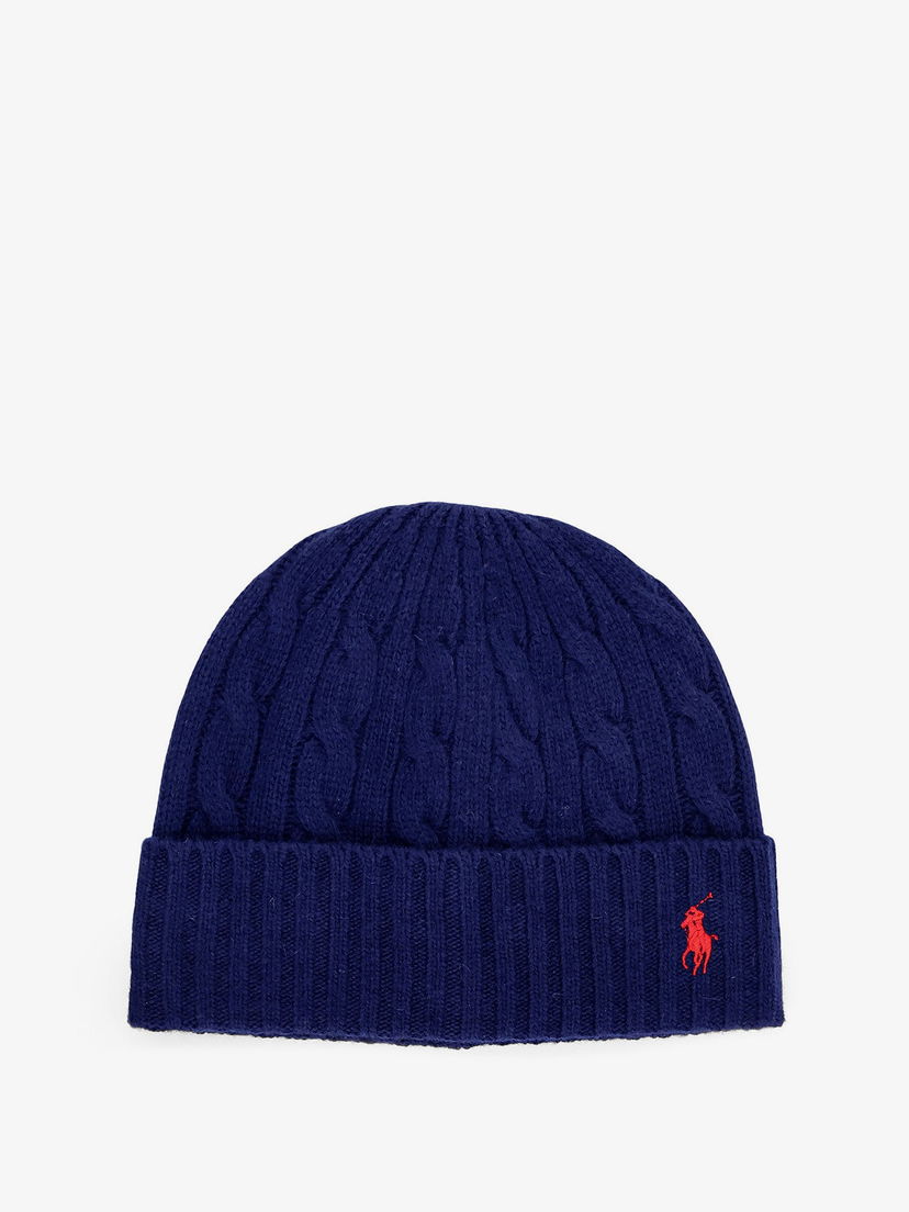 Beanie Polo by Ralph Lauren Cable Knit Beanie Modra | 449959346002