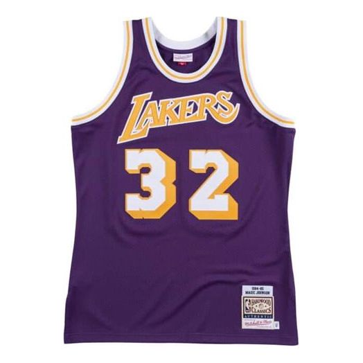 Dres Mitchell & Ness Mitchell & Ness Los Angeles Lakers 1984-85 Jersey Lila | AJY4GS18089-LALPURP84EJH
