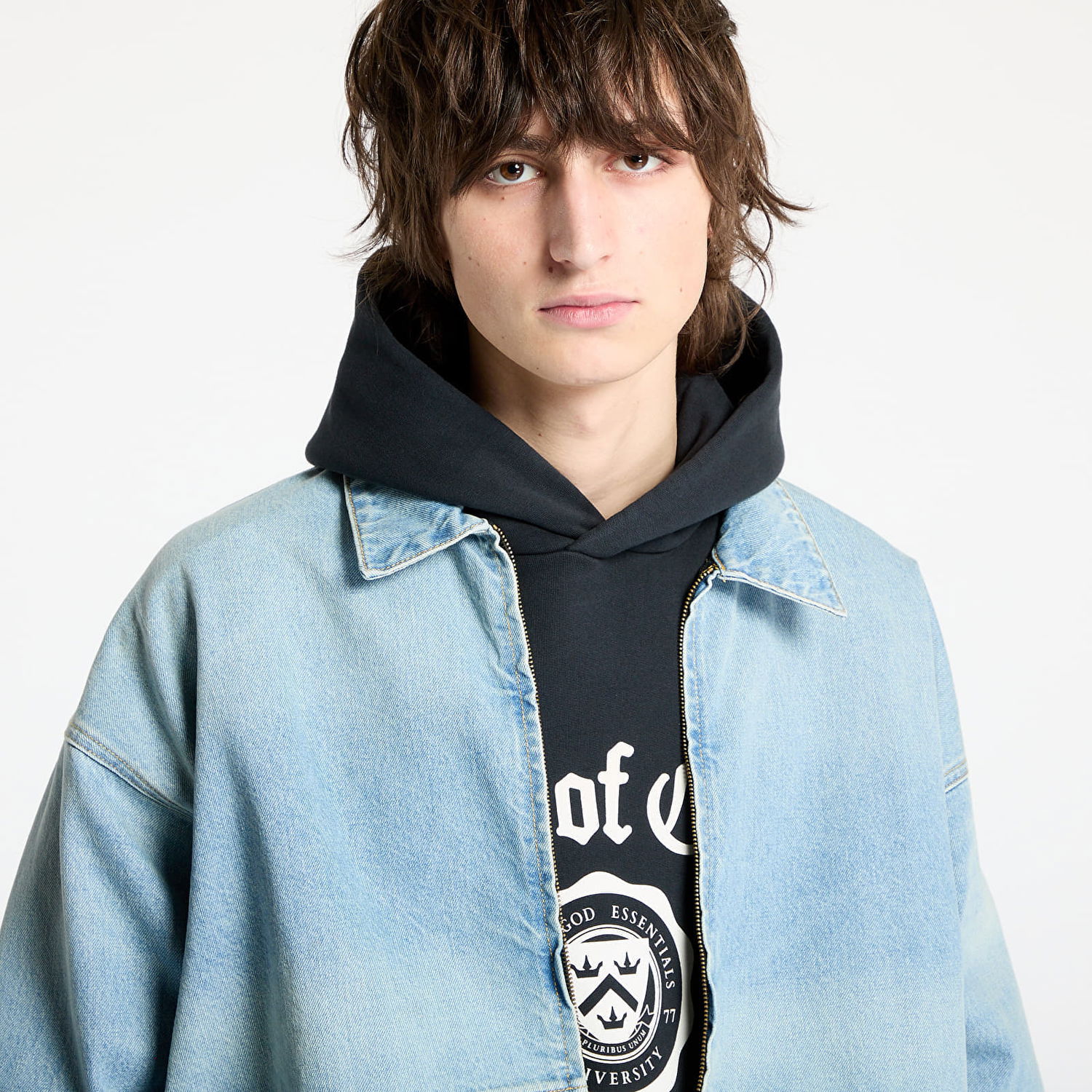 Bomber jakna Fear of God Denim Trucker Jacket Vintage Modra | 202HO244270F-105, 1