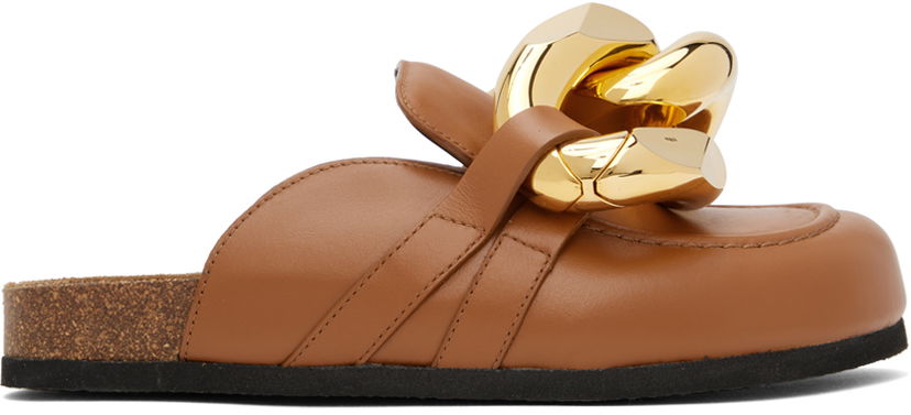 Ogrlica JW Anderson Tan Chain Loafers Rjava | AN35004A