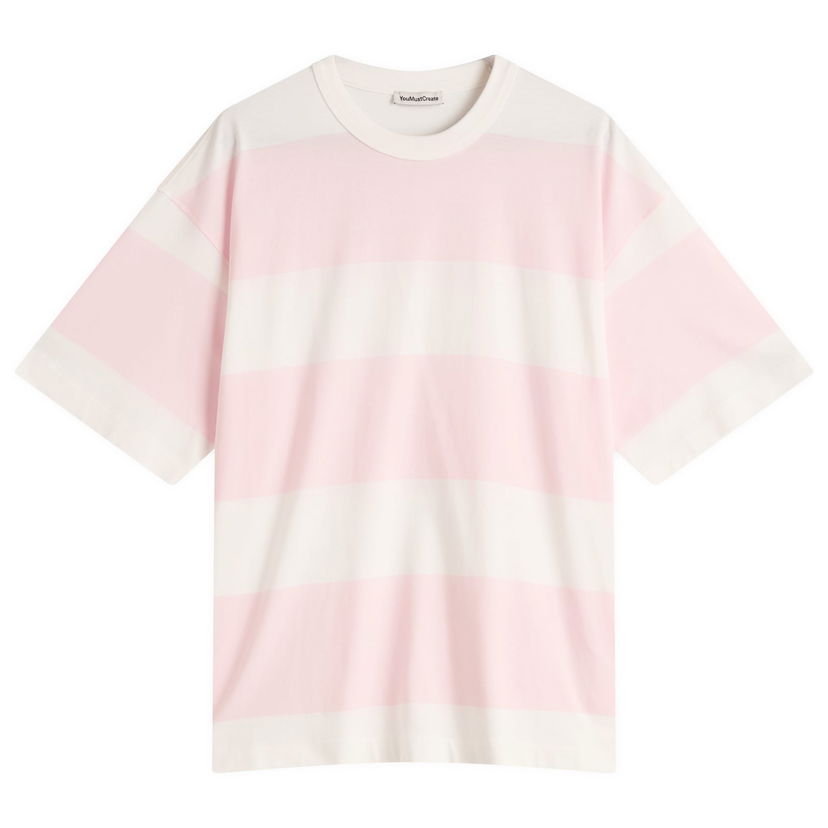 Majica YMC YMC Triple Stripe T-Shirt, Size Large Roza | P6YMD-60