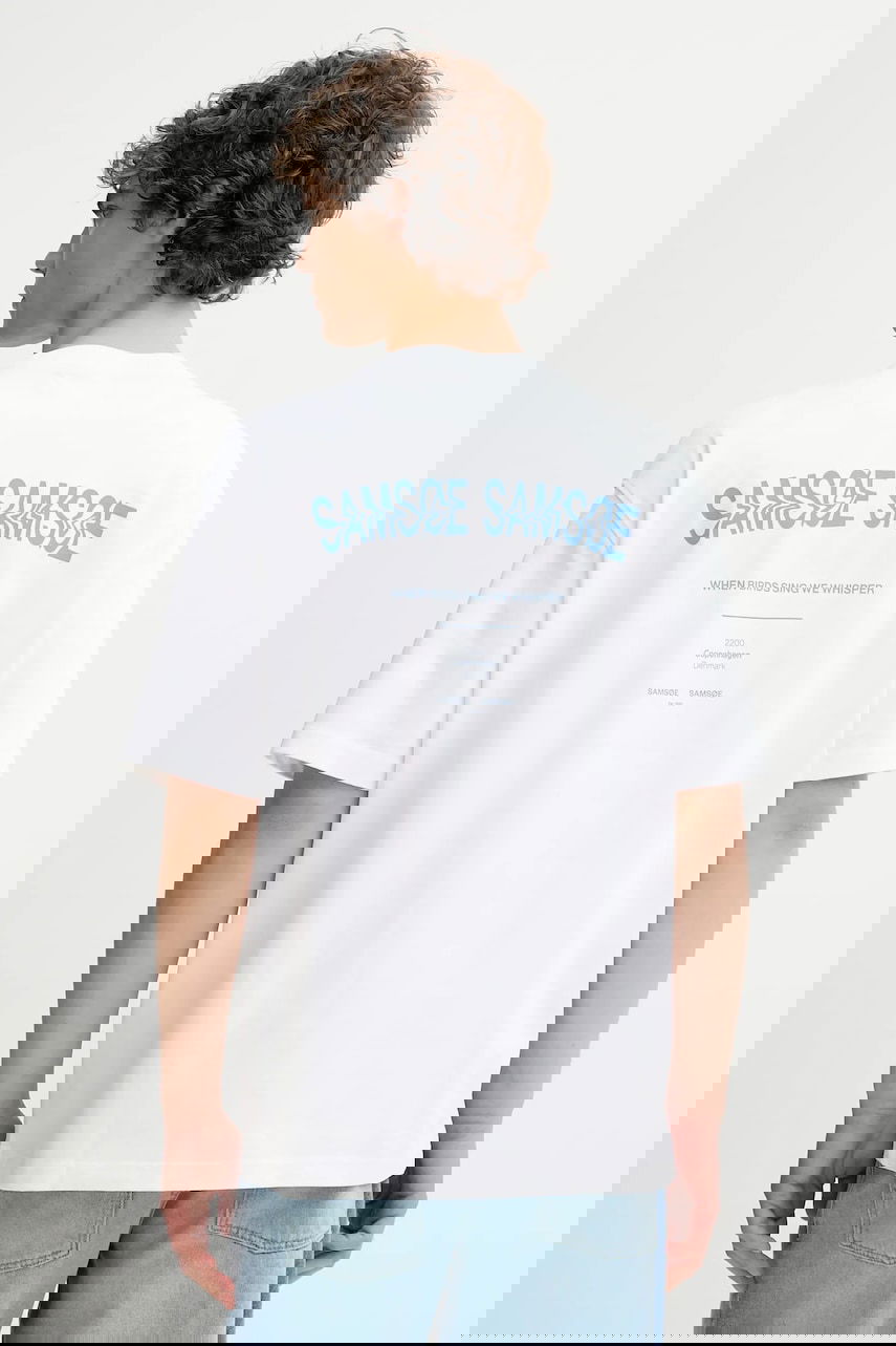 Majica Samsoe Samsoe Samsoe Samsoe SASWIRL Print T-Shirt Bela | U25200006, 0