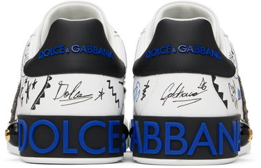 Superge in čevlji Dolce & Gabbana White Portofino Embroidery & Studs Sneakers Večbarvna | CS1772AH494, 1