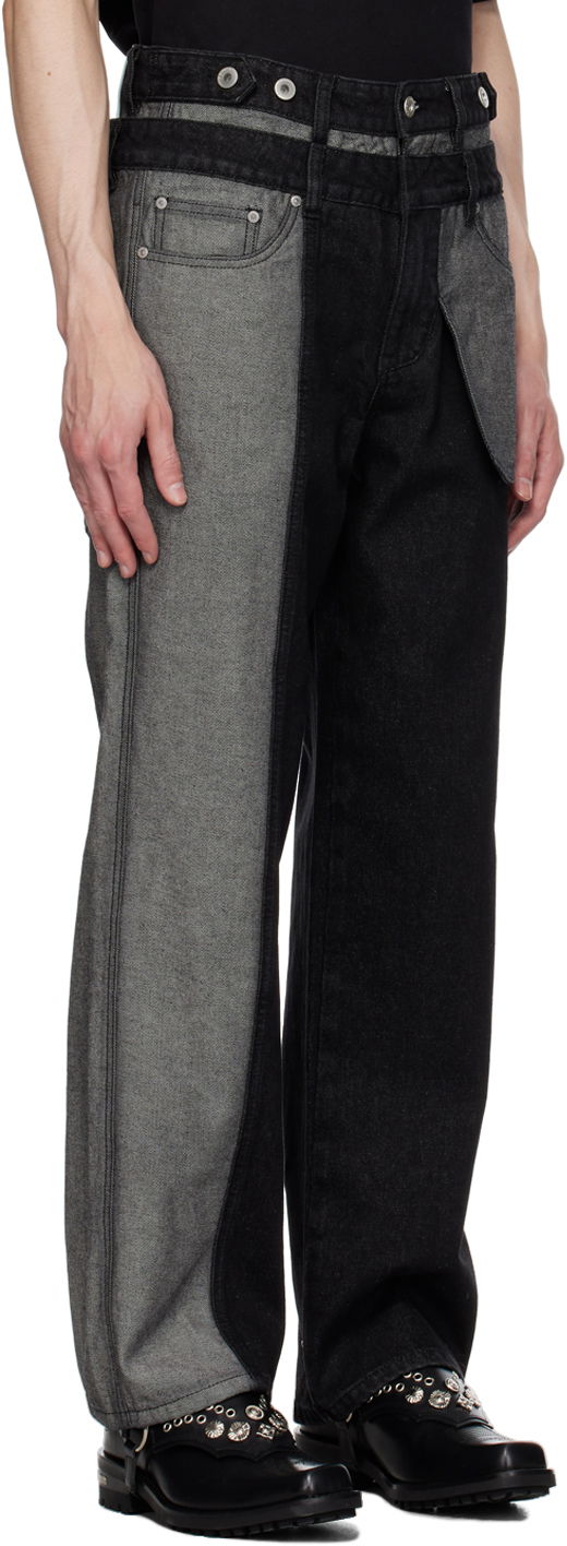 Kavbojke Feng Chen Wang Feng Chen Wang Inside Out Jeans Črna | FUF16TR01, 1