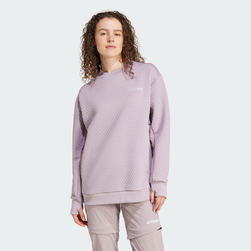 Pulover adidas Performance Terrex Xploric Crewneck Lila | IM8257