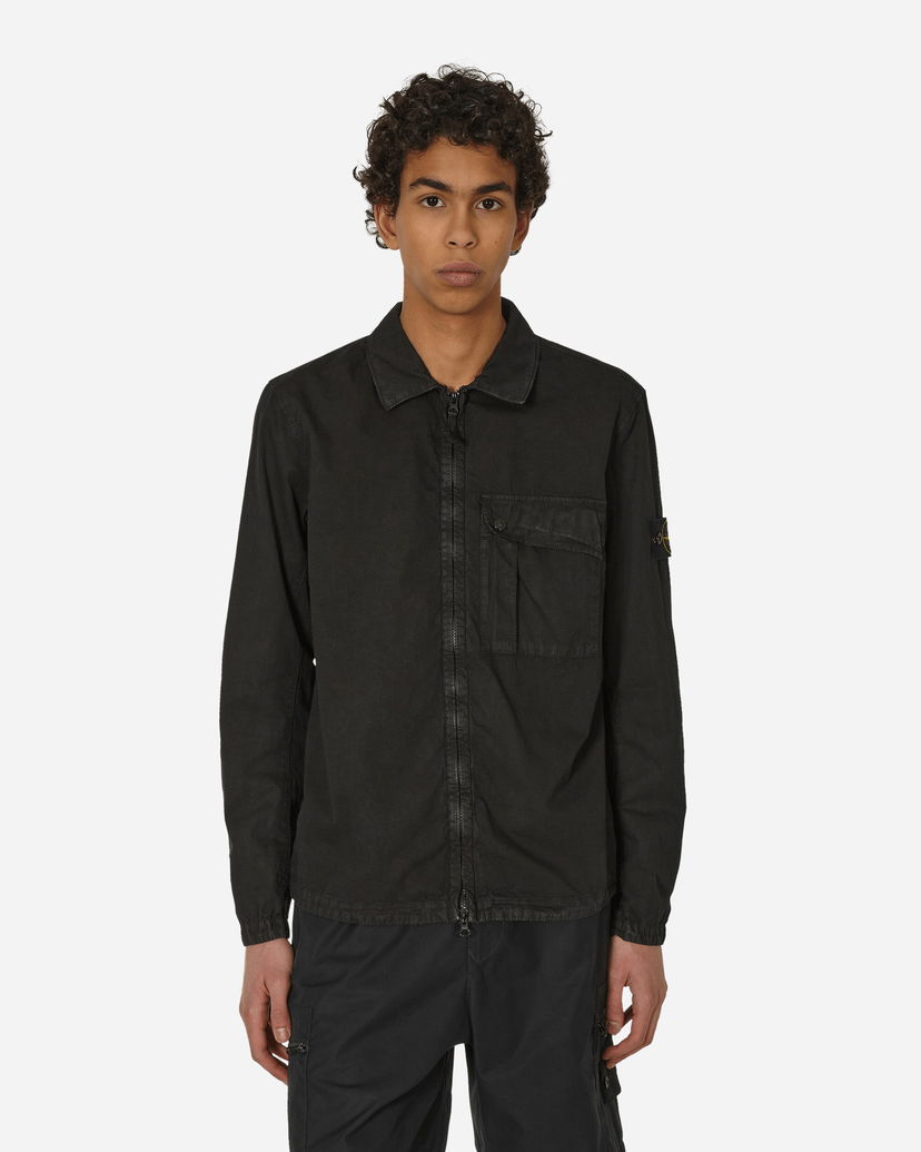 Srajce Stone Island Garment Dyed Overshirt Črna | 8015119WN V0129