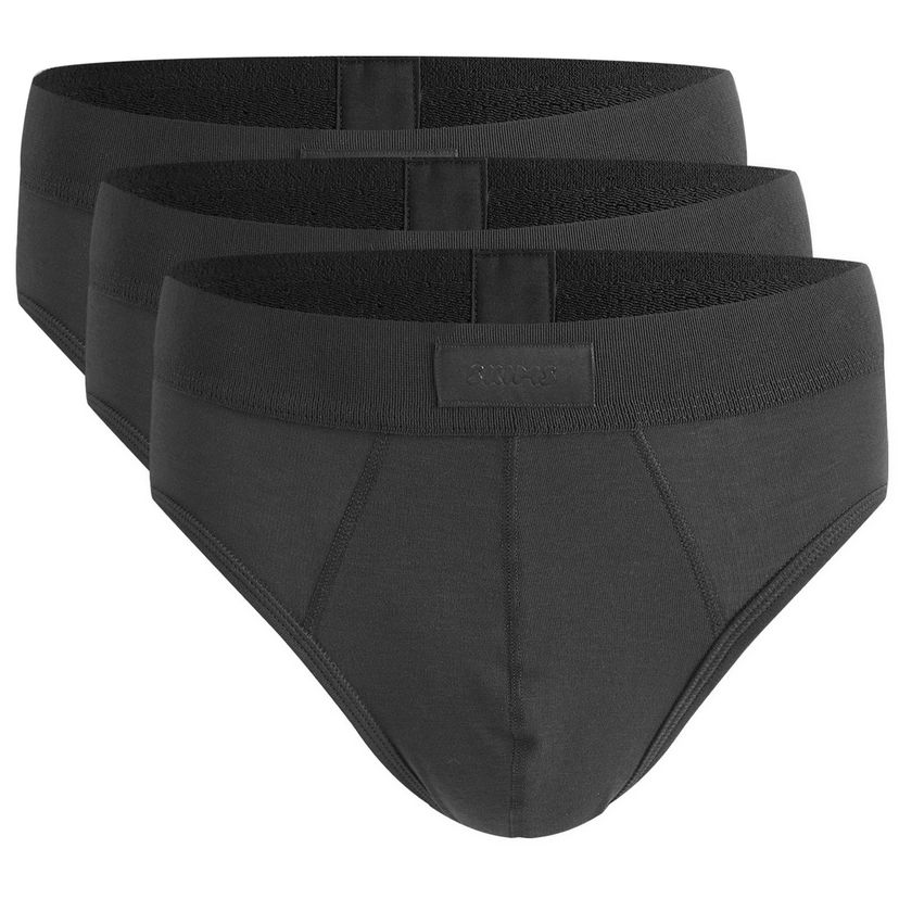 Bodi SKIMS Men's 3-Pack Cotton Briefs Črna | BO-BRF-5633M-ON